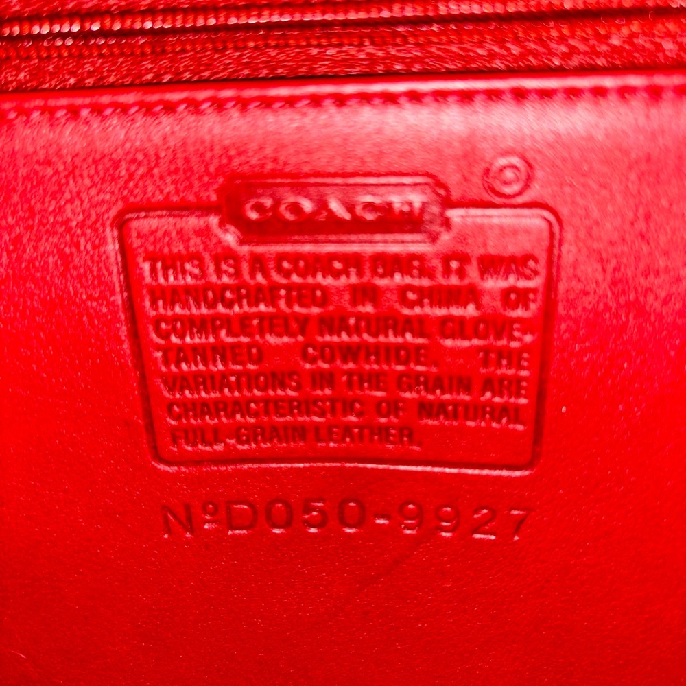 Coach Vibrant Red Leather Bag - Picture 7 of 7